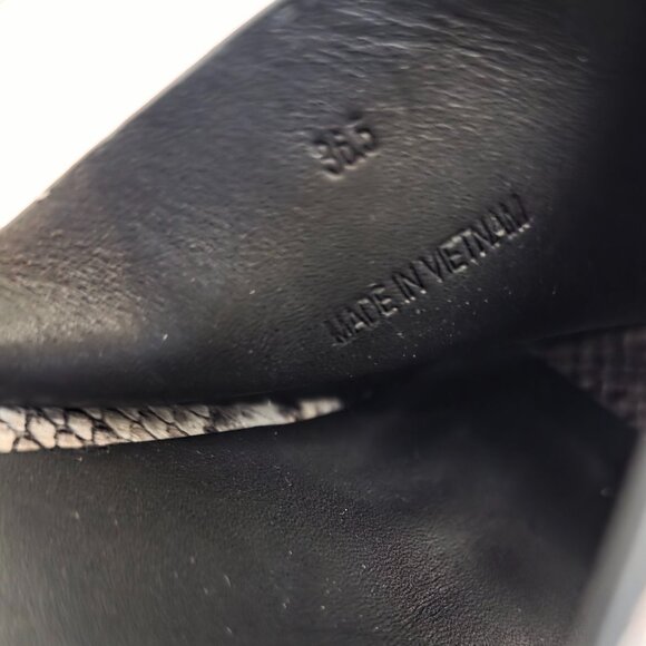 Rag & Bone Santiago Snake-Print Leather Wedge Sandals - Picture 12 of 13